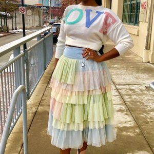 Make a fashion statement with this super fun cute skirt size 12